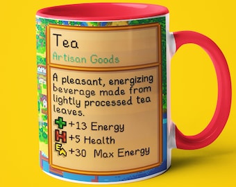 Stardew Valley Tea Stats Tasse: Gamer Geschenk