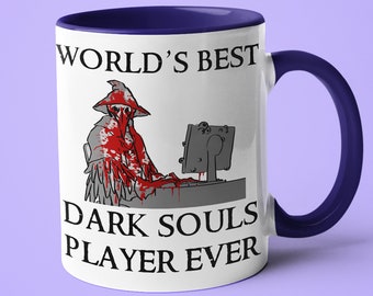 World&#39;S Best Dark Souls Player Saying Mug, Dark Souls Funny Coffee Mug, Gift For Dark Souls Player, Mug Gift For Gamer, RPG Gamer Gift