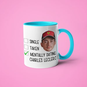 Célibataire pris mentalement datant Charles Leclerc Mug, cadeau drôle pour le fan de Charles Leclerc, cadeau de tasse de fan de F1, cadeau de Formule 1 image 6