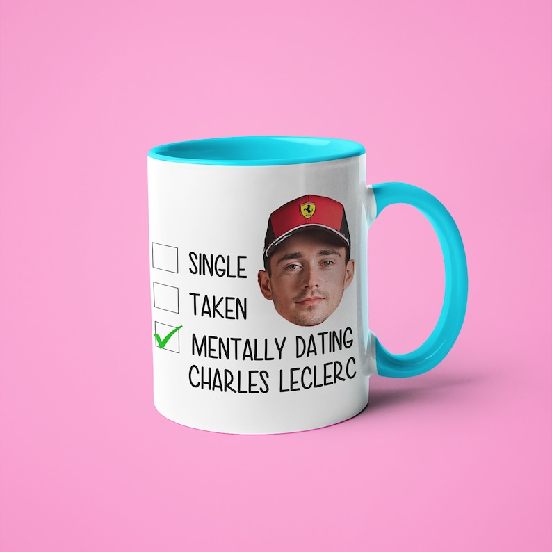 Célibataire pris mentalement datant Charles Leclerc Mug, cadeau drôle pour le fan de Charles Leclerc, cadeau de tasse de fan de F1, cadeau de Formule 1 image 6