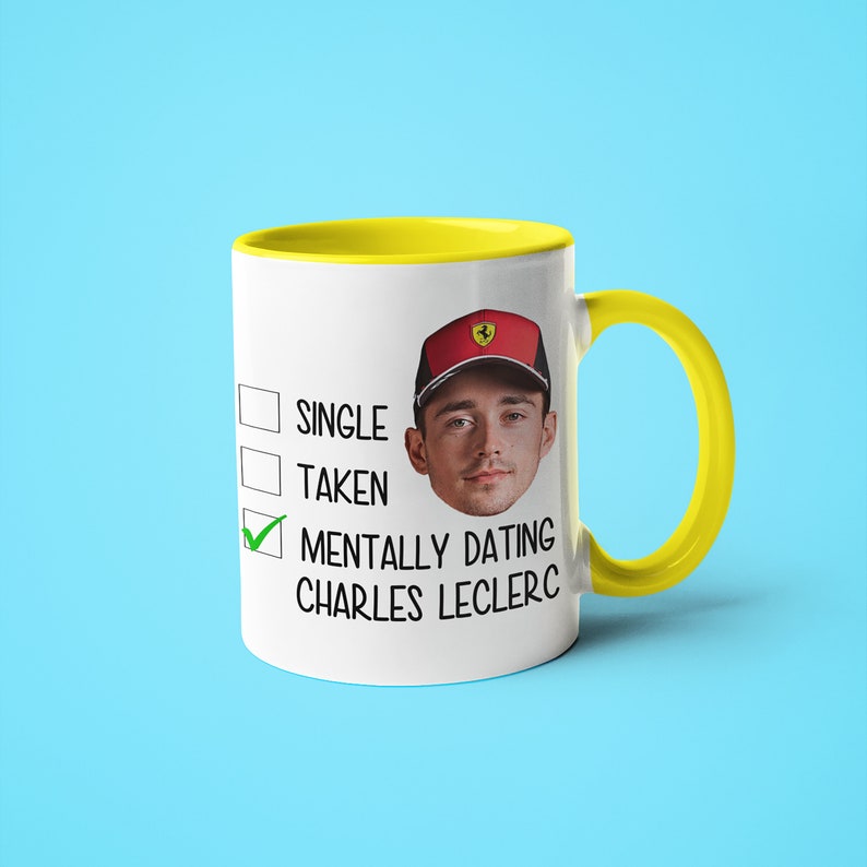 Célibataire pris mentalement datant Charles Leclerc Mug, cadeau drôle pour le fan de Charles Leclerc, cadeau de tasse de fan de F1, cadeau de Formule 1 image 9