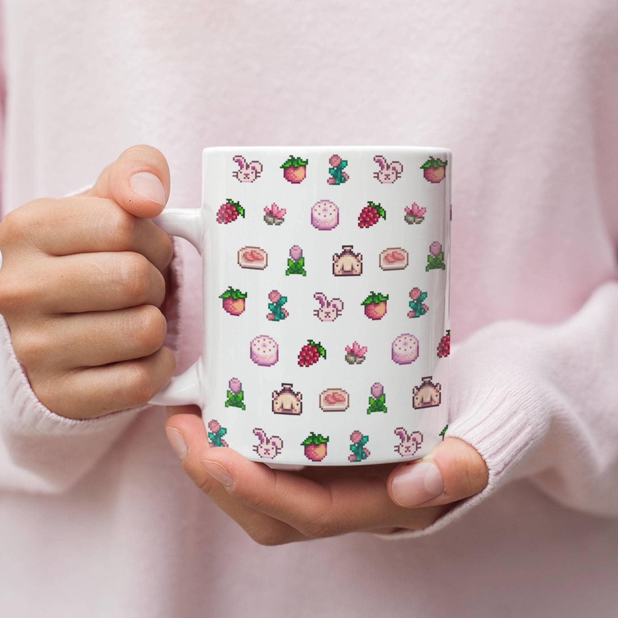 Animal Crossing Muster Keramik Tasse | 11 Unzen ACNH Kaffeetasse
