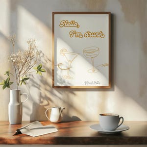 Sex and the City Quote l Digital Download l Home Decor l Cocktails l Printable l Autumn Wall Art