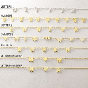 Initial Necklace, Letter Necklace, Personalized Name Necklace, Gold Necklace, Gifts For Mom, Minimalist, Christmas Gift, Birthday Gift