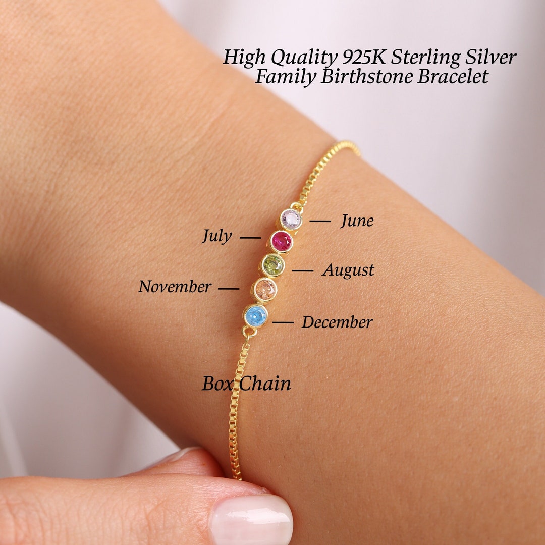 WOSTU Sterling Silver Birthstone Charm - For Bracelets, With Cubic Zirconia, Gift For Women - View #7