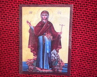 Theotokos relic card