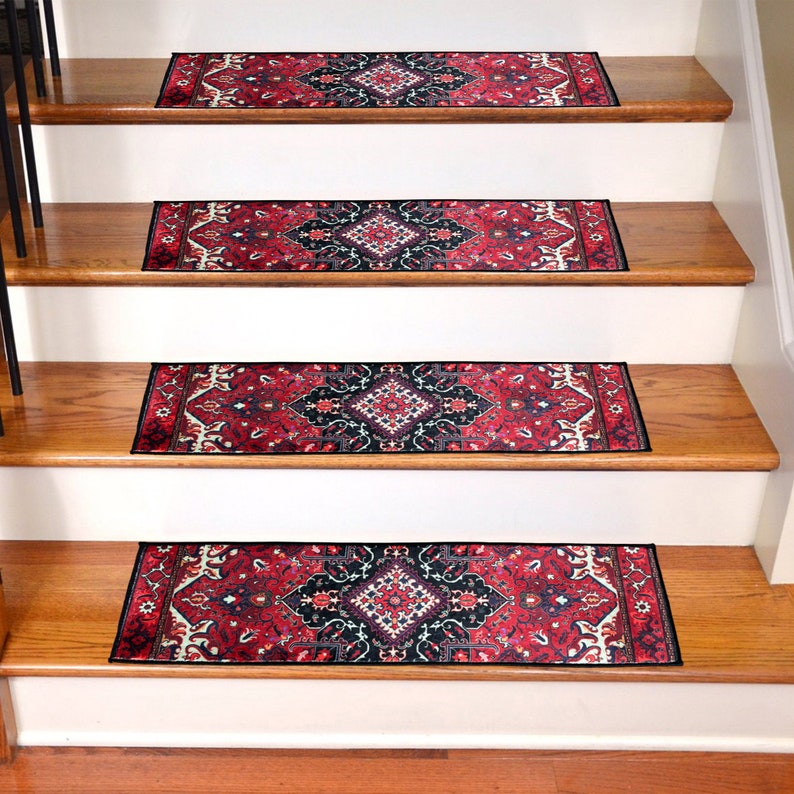Goblen Stair Rug Stair Treads Runner, Stair Runner Rug Washable Rug