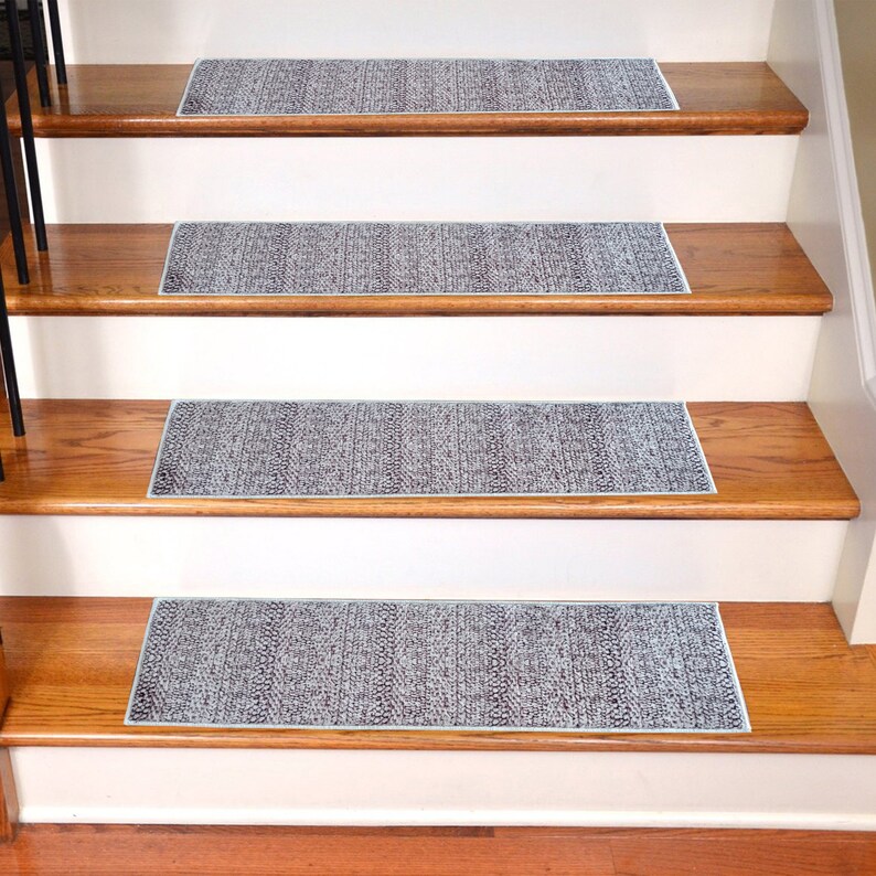 Rustic Stair Rug, Stair Treads Rug, Nonslip Backing Rug, Machine