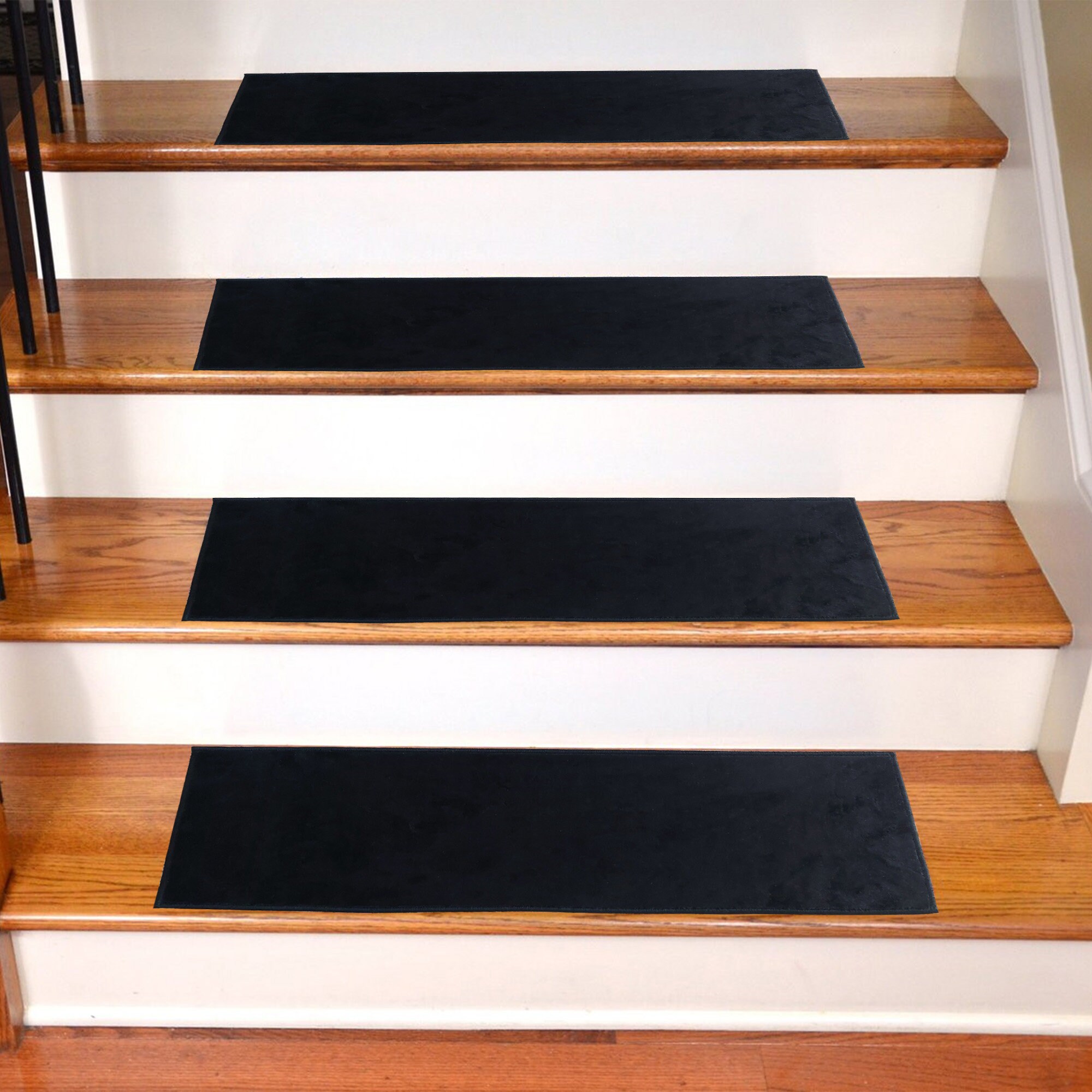 Black Stair Rug, Stair Treads Rug, Black Runner Rug, Stair Runner Tread