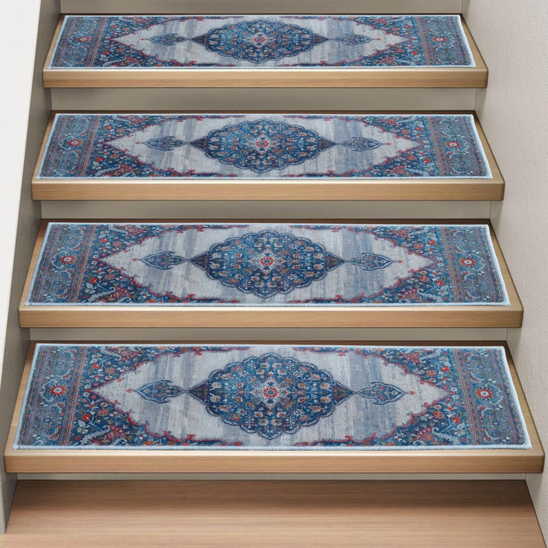 Persian Stair Carpet, Stair Treads, Stair Treads Rug, Stair Tread
