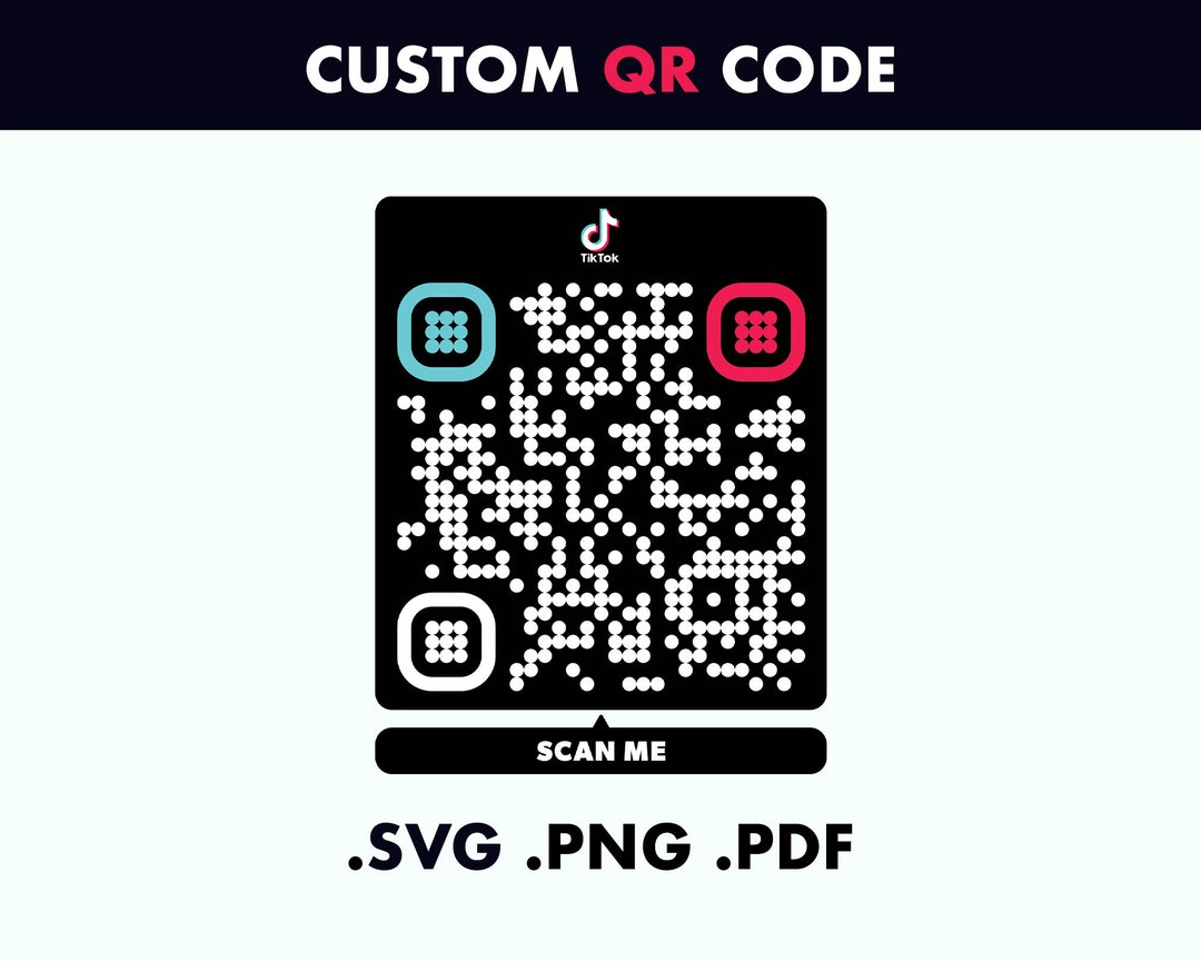 Custom QR Code Digital QR Code Tiktok Qr Code QR Code Etsy