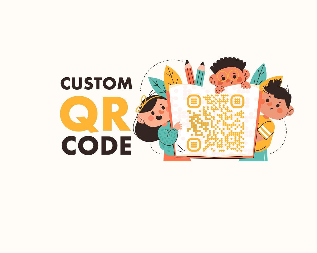 Custom QR Code Digital QR Code School QR Code Image Qr Etsy