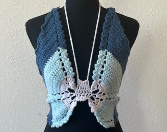 Crochet Butterfly Top - 3 colors