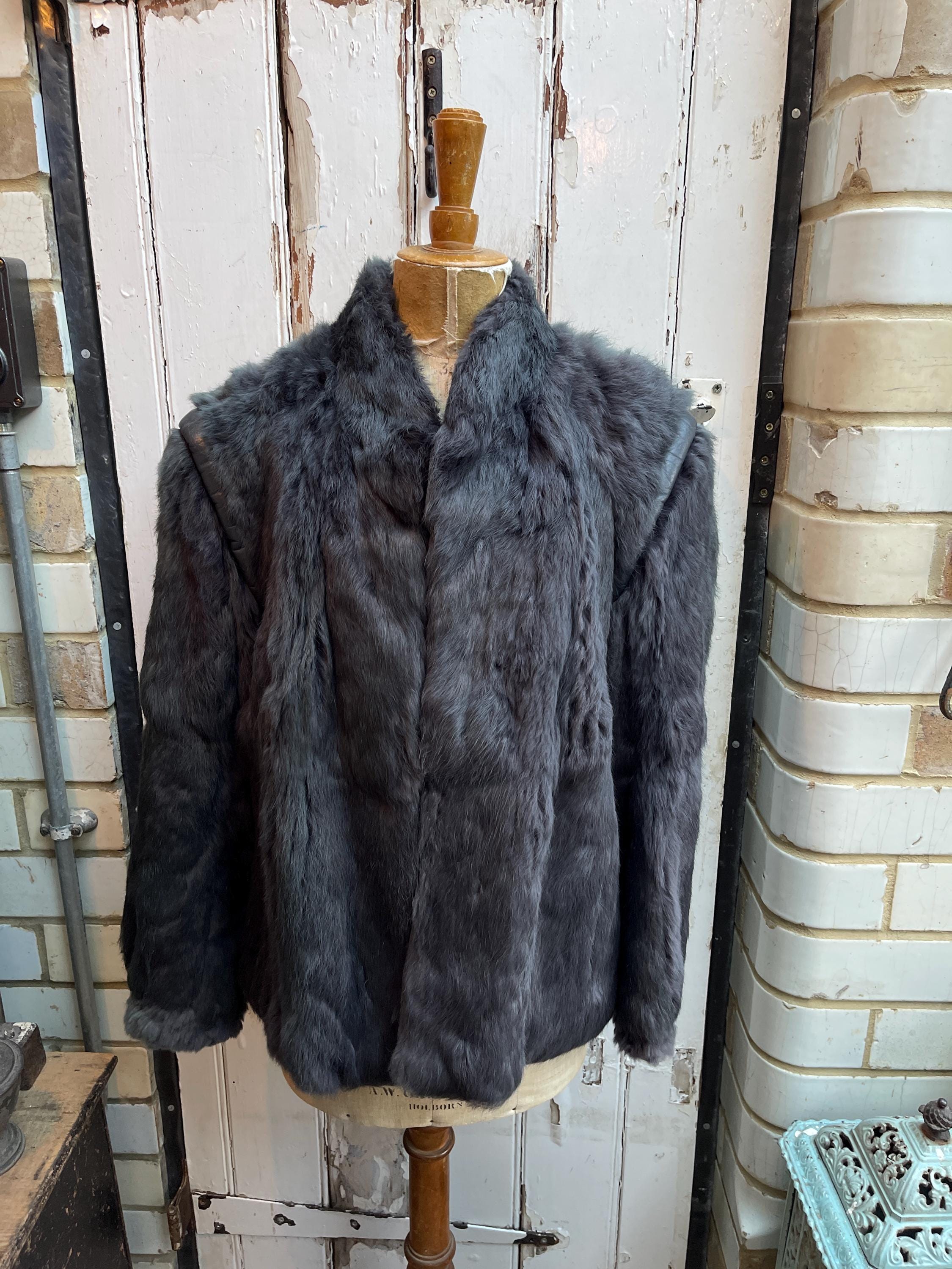 CQ By CQ Genuine Knit Rabbit Fur Jacket Size S