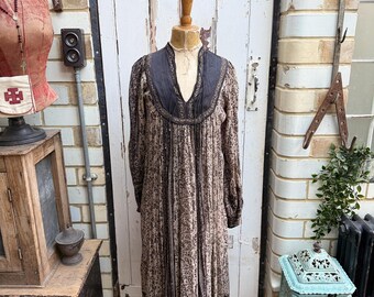 SALE Vintage Indian Cotton Tank Dress