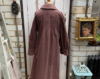 Laura Ashley （英国製）ワンピース ☆美品☆ Vintage Laura Ashley Rust Coloured Patterned Needlecord Corduroy