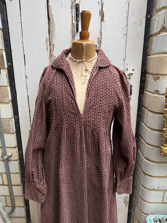 Vintage Laura Ashley Rust Coloured Patterned Needlecord Corduroy