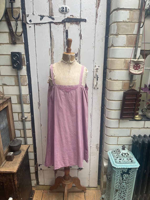 Abito sottoveste in cotone rosa antico francese taglia S M Etsy Italia