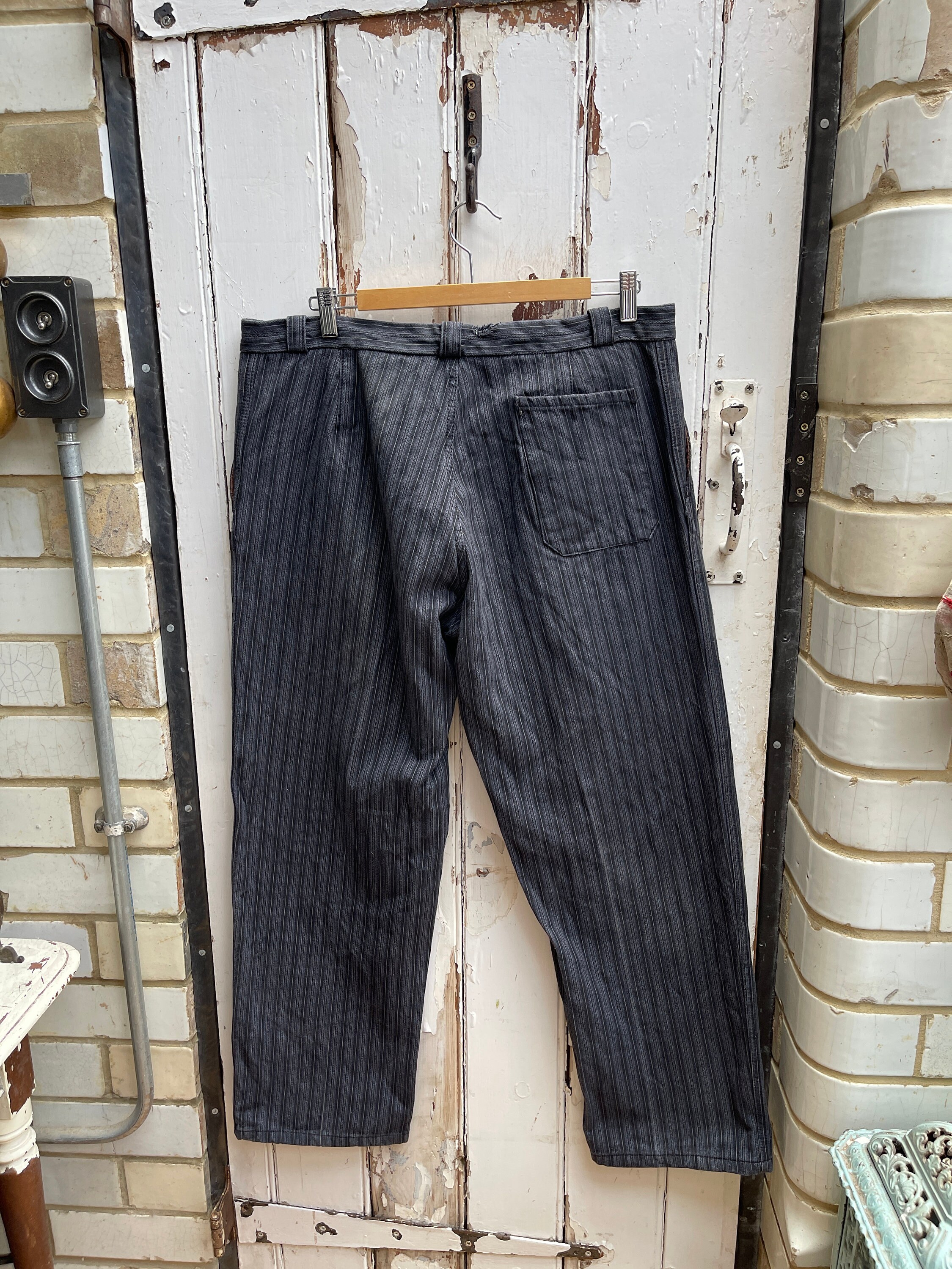 Antique Vintage French - Dumont D'urville Mens Grey Cotton