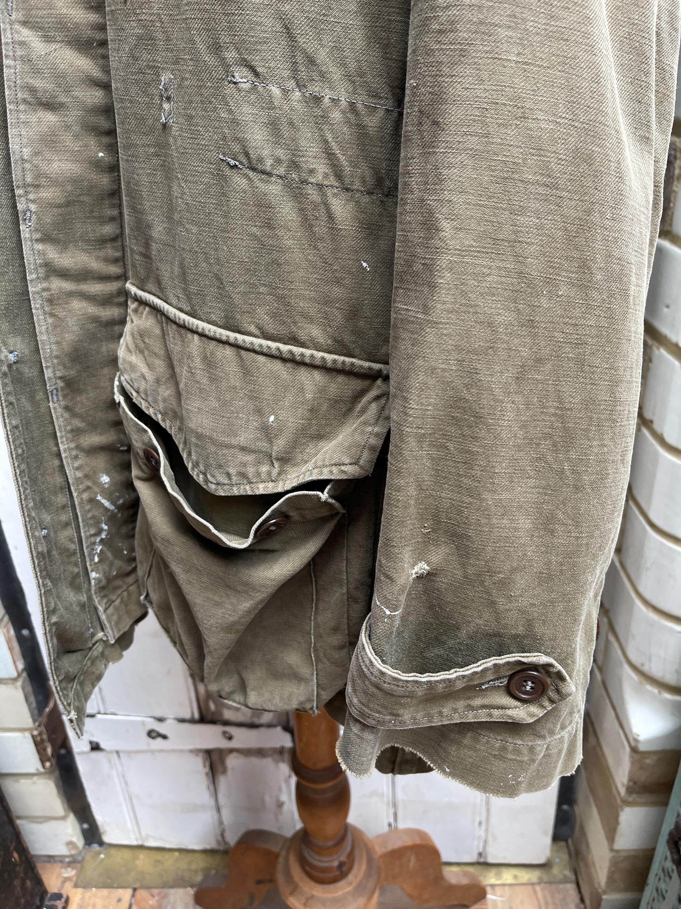 AC cotton Khaki type brown Vintage Second Hand