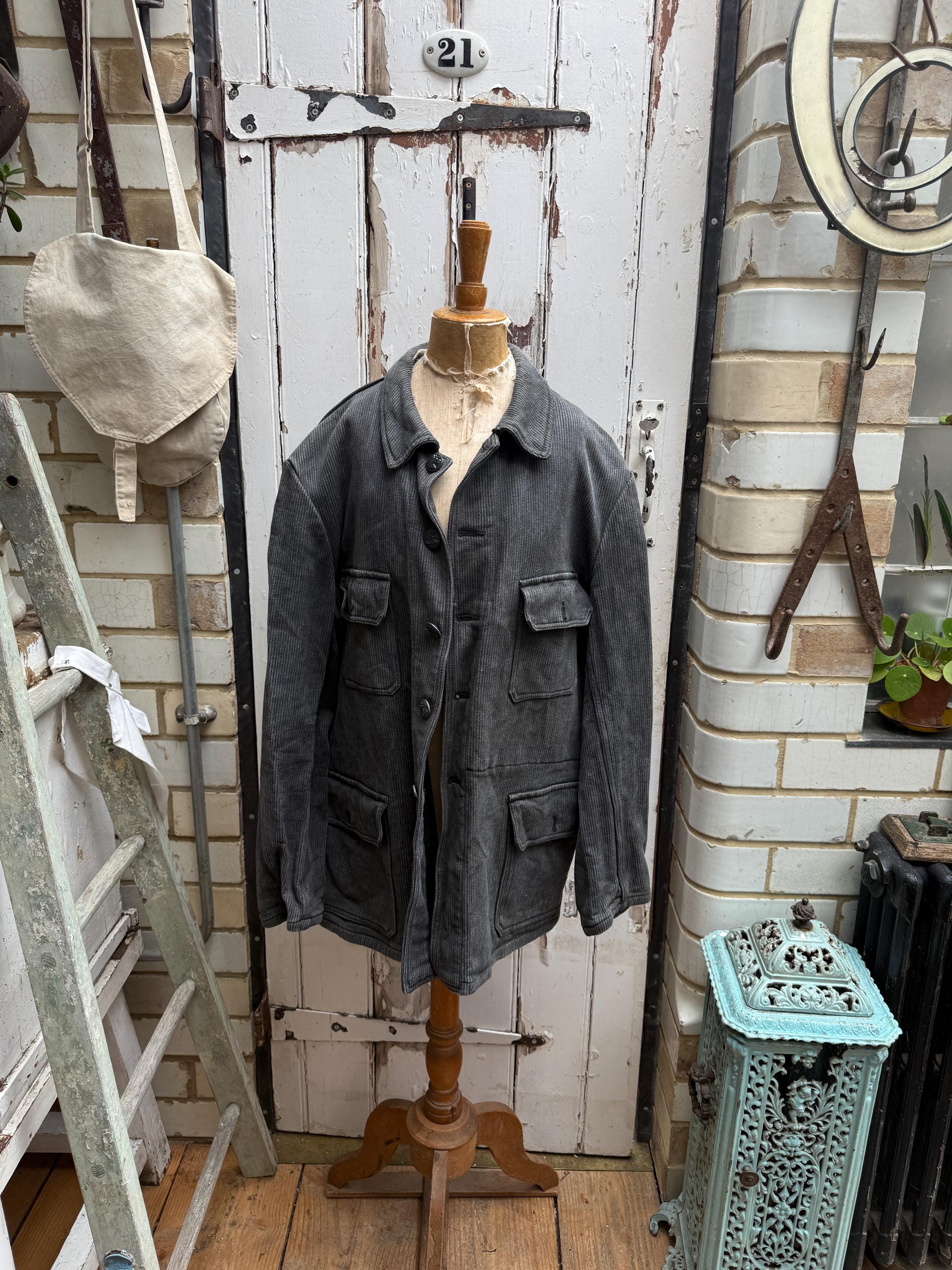 Antique French Dark Grey Chasse Hunting Jacket Size M/L - Etsy