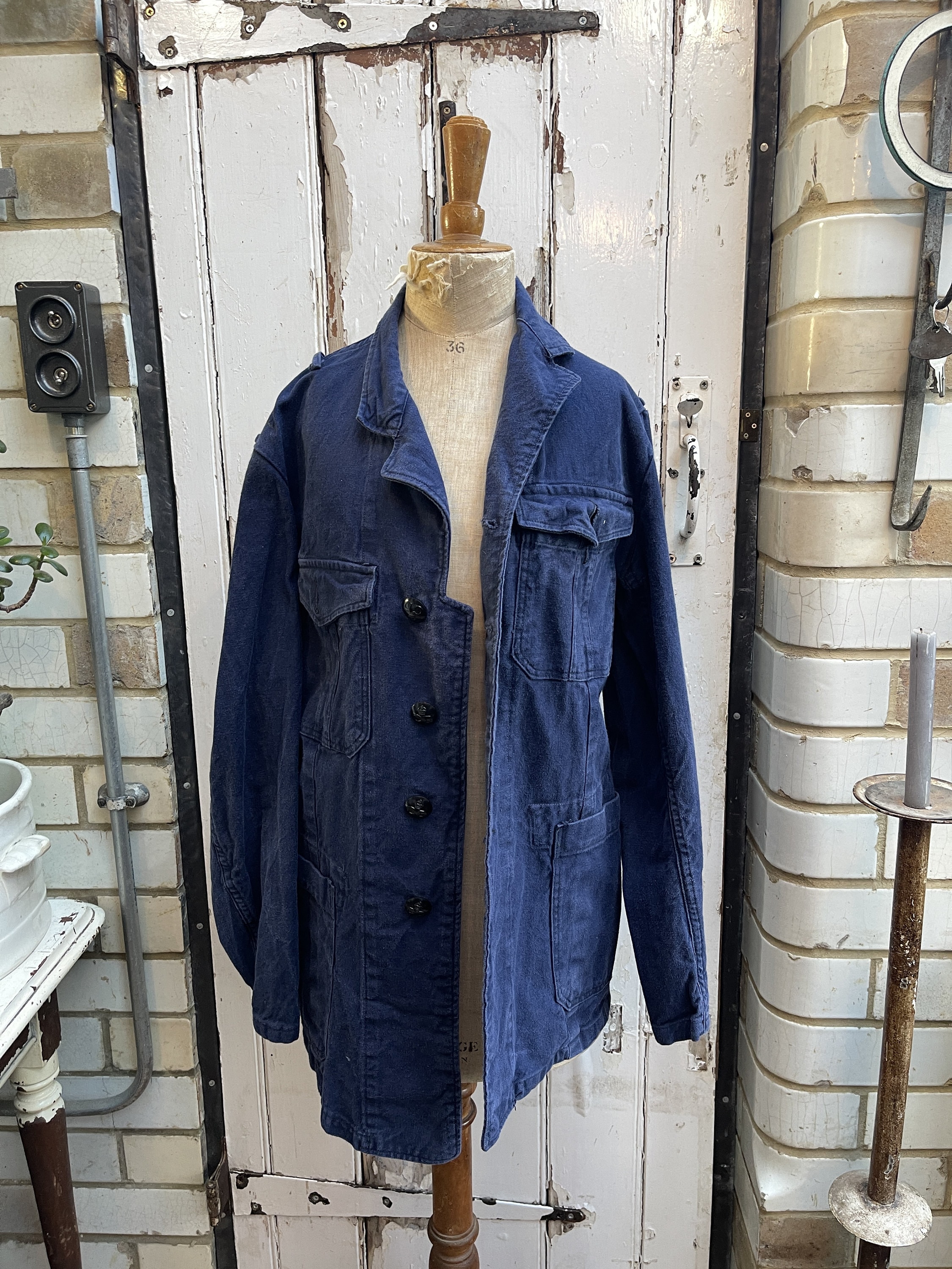 50's ~ Vintage Royal Navy? Drill Jacket（Original 1950s