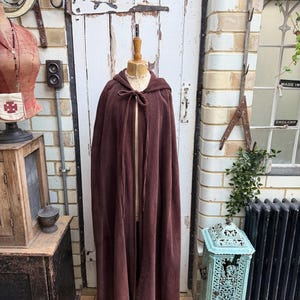 Vintage Laura Ashley Made in Wales Brown Corduroy Cape With  display picture 2