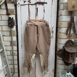 Vintage English Bernard Weatherill brown cotton riding breeches jodhpurs size S