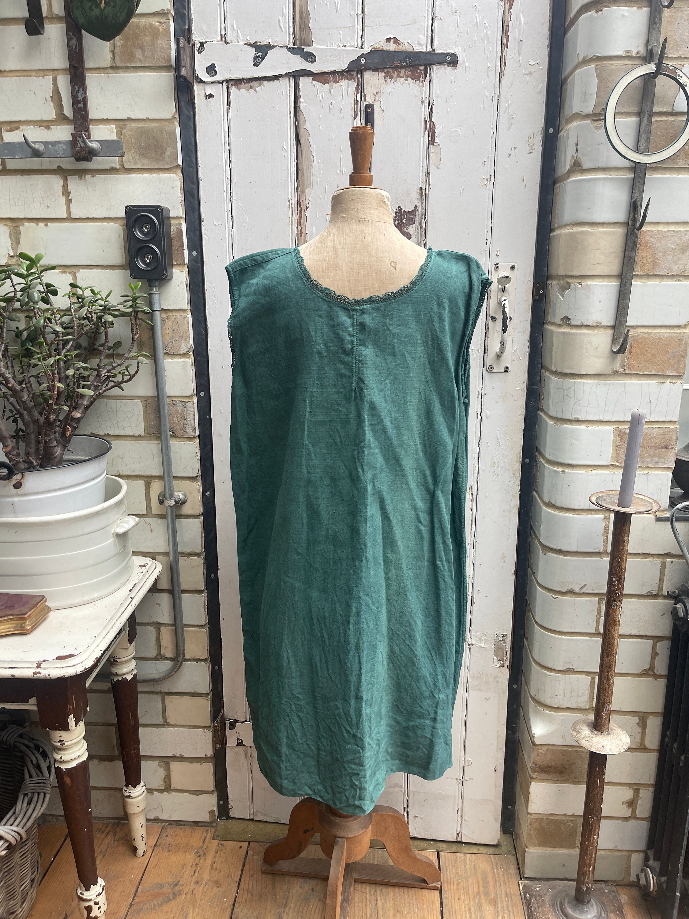 slim fit dress slacks FRNCH Alouette Hunter Green Corduroy Dress at Maria Vincent Boutique