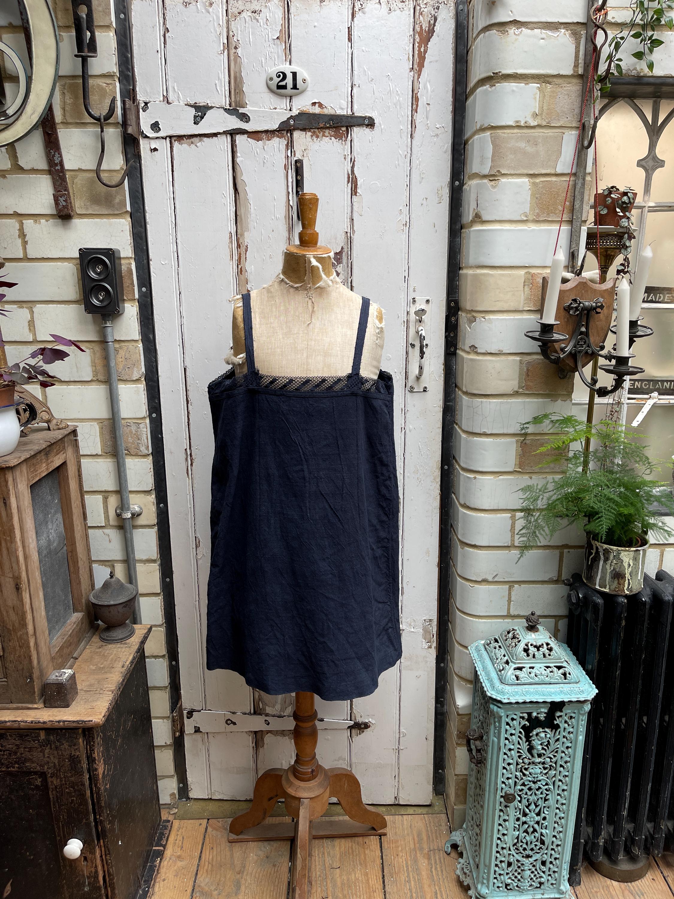 chinese dress ladies Linen dress FRENCH  Stonewashed Linen with an Adjustable Bow
