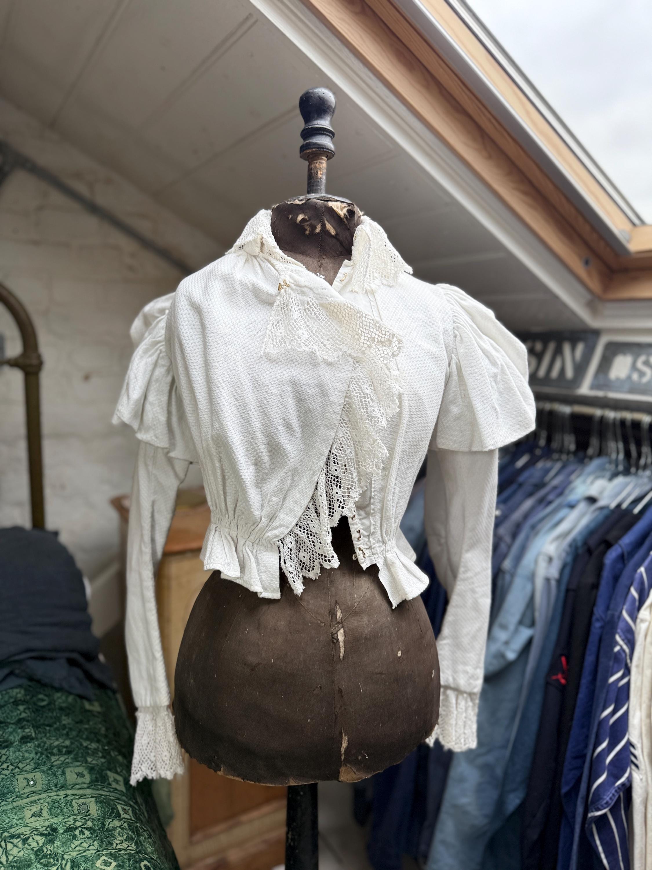Antique French Cotton Lace Trim Jacket - Size XS UK 8 - Etsy
