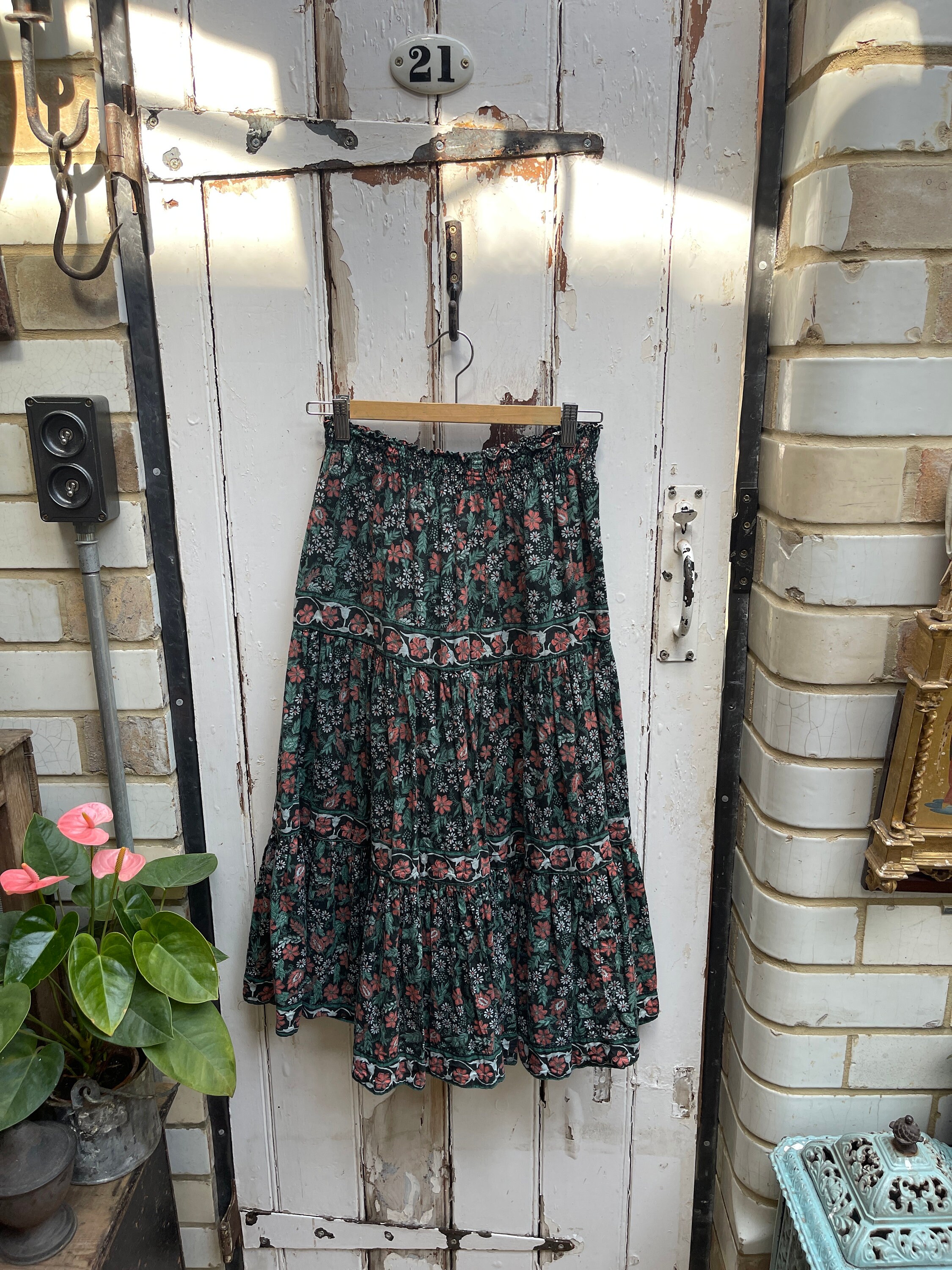 スカート MURRAL  Framed Flower Skirt (Gray) size2 MURRAL Framed Flower Skirt (Gray) size2