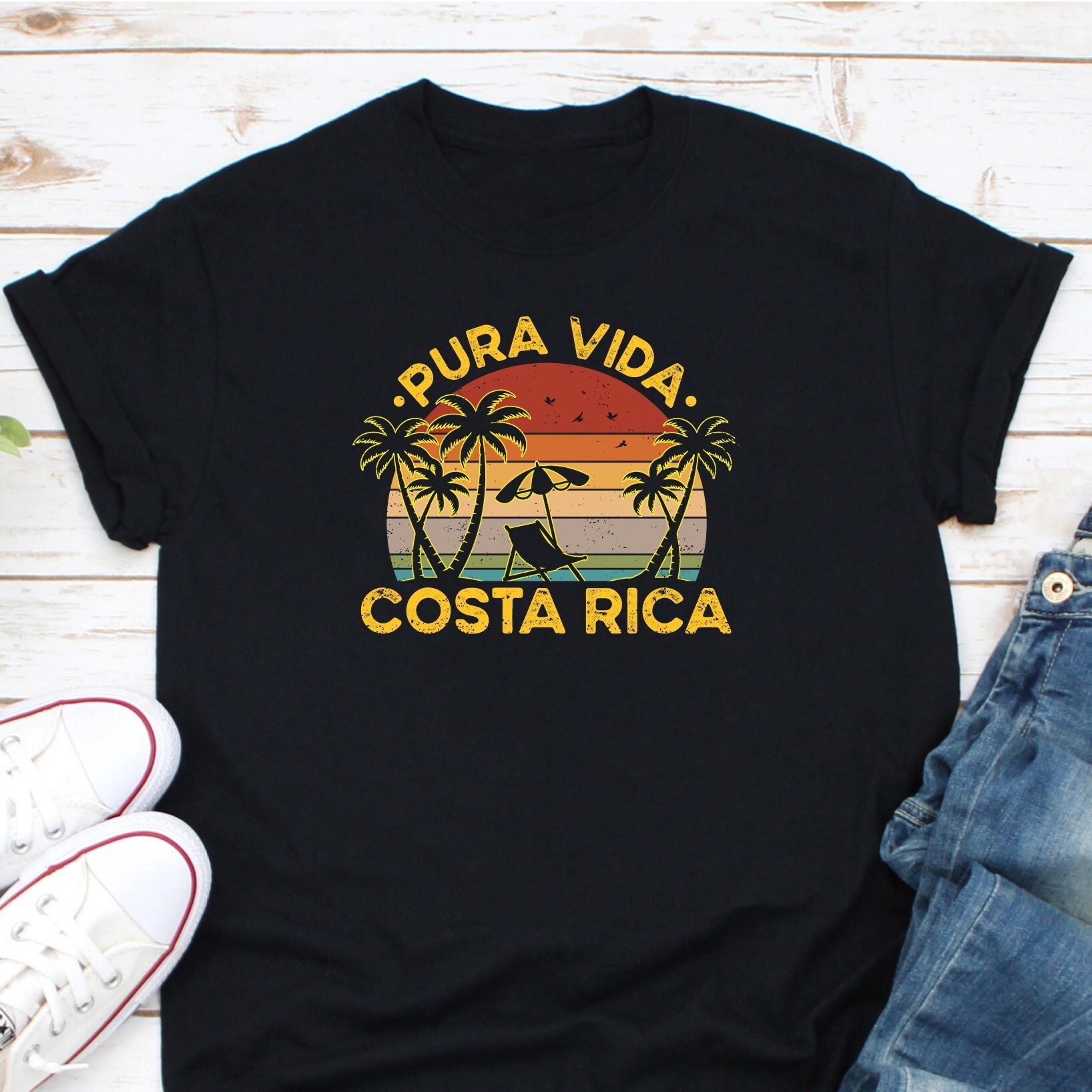 COSTA RICA PURA VIDA Tシャツ USAヴィンテージ夏SALE Pura Vida Costa Rica Shirt, Costa Rica Shirt, Summer