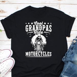 Cool Grandpas Ride Motorcycles Shirt, Biker Grandpa Shirt, Gift For Grandpa, Grandpa Motorcycle Shirt, Biker Lover Shirt, Grandpa Birthday