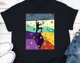 Wall Climbing Shirt, Indoor Rock Climber Shirt, Rock Climbing Shirt, Mountain Climbing Shirt, Gifts For Climbers, Mountaineering Shirt