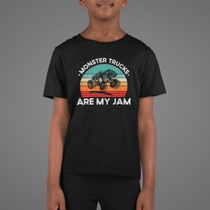 Monster Trucks Are My Jam Shirt, Monster Truck Shirt, Racing Trucks Lover, Vintage Monster Truck Shirt, Truck Birthday Shirt, Trucker Gift zdjęcie 2