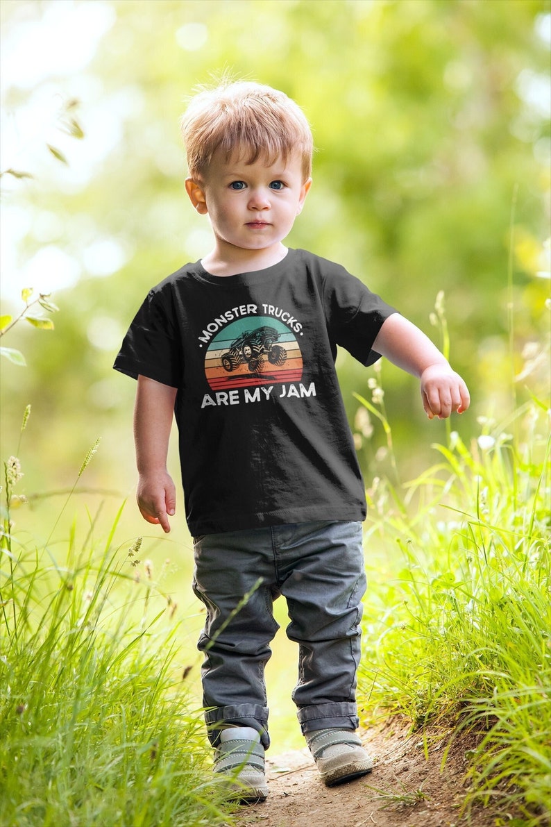 Monster Trucks Are My Jam Shirt, Monster Truck Shirt, Racing Trucks Lover, Vintage Monster Truck Shirt, Truck Birthday Shirt, Trucker Gift zdjęcie 1