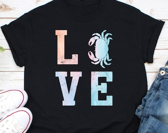 Love Crab Shirt, Crabbing Shirt, Seafood Lover Shirt, Crab Fishing Shirt, Fishermen Shirt, Crab Lover Shirt, Gift For Fisherman, Ocean Lover