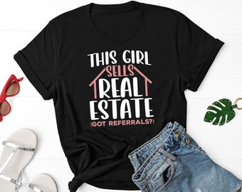 This Girl Sells Real Estate Shirt, Realtor Shirt, Ladies Realtor Shirt, Real Estate Shirt ,Gift For Real Estate Agent, Real Estate Broker