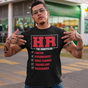 HR The unofficial Lawyer Psychologist Event planner Shirt, Funny HR Gift, HR Defined Shirt, Human Resource Manager Shirt, Office Shirt