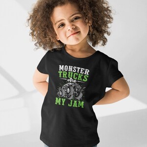 Monster Trucks Are My Jam Shirt, Monster Truck Shirt, Racing Trucks Lover, Monster Truck Boys Shirt, Truck Birthday Shirt, Trucker Gift image 3