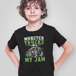 Monster Trucks Are My Jam Shirt, Monster Truck Shirt, Racing Trucks Lover, Monster Truck Boys Shirt, Truck Birthday Shirt, Trucker Gift image 2