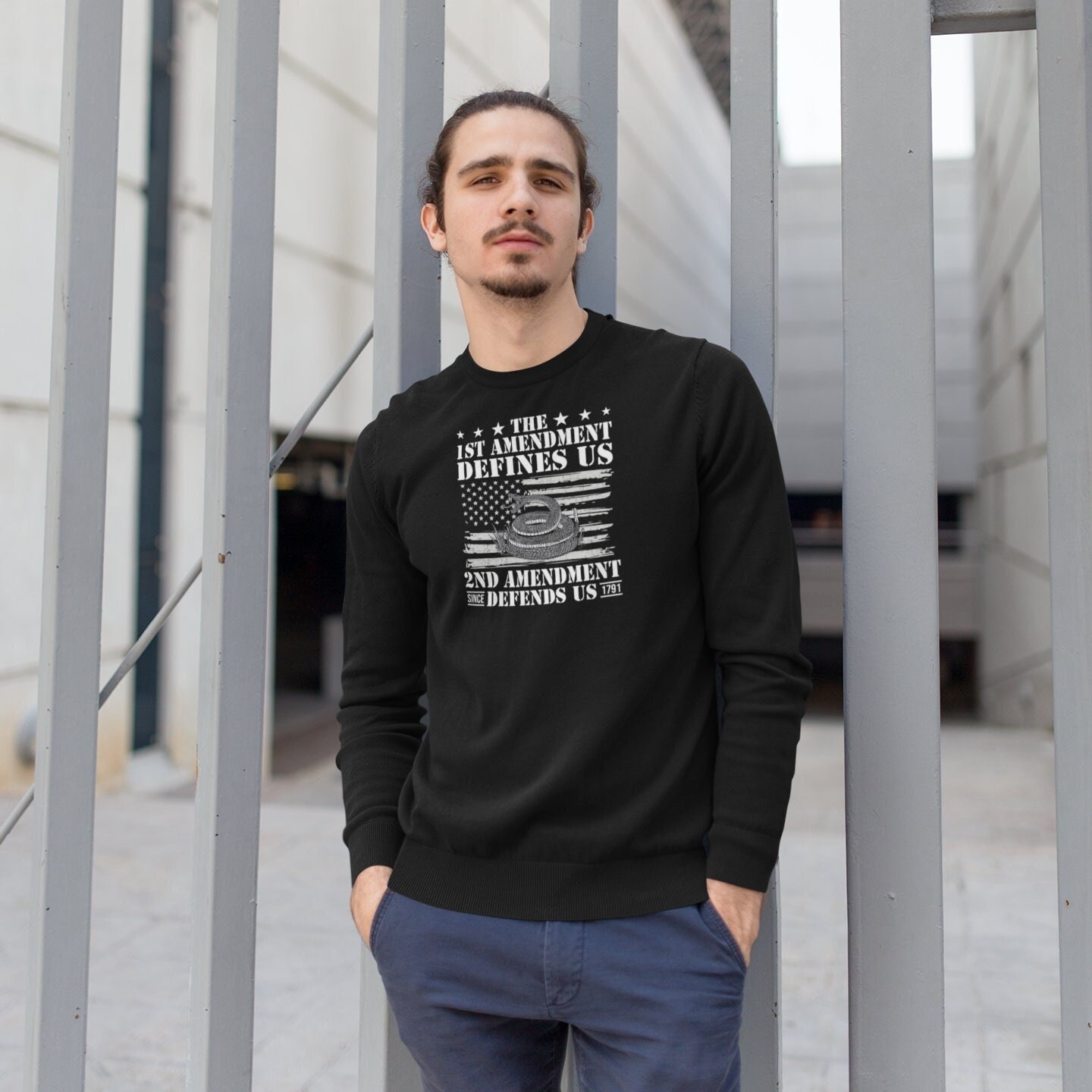 T-shirt Homme 2nd Amendment & 1st Amendment - Taille S à 4XL, 100% Coton - Marque Gildan, Neuf Sans étiquettes