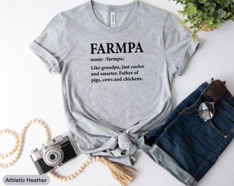 Farmpa Shirt, Farmer Shirt, Farming Shirt, Farmer Tractor Shirt, Gift For Farmer, Farm Life Shirt, Agriculture Gifts, Country Life Shirt