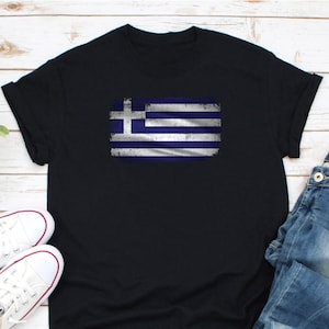 Greek Flag T-Shirt | Hellenic Hellenes Tee Greek Flag T-Shirt | Hellenic Hellenes Tee