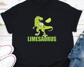 Limesaurus Shirt, Lemon Shirt, Sour Lime Shirt, Summer Fruit Shirt, Tropical Fruit Tee, Cocktail Shirt, Juice Lemonade Shirt, Lemon And Lime
