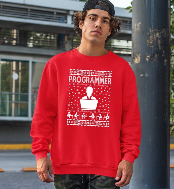 Programmer Christmas Sweatshirt, Ugly Christmas Sweater, Tech
