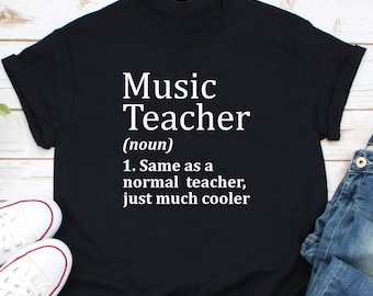 Music Teacher Definition Shirt, Gift For Music Teacher, Music Therapist Shirt, Music Teacher Gift, Music Lover Gift, Band Teacher Shirt