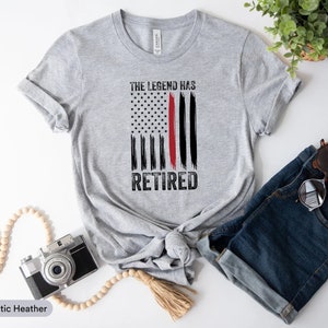 The Legend Has Retired Shirt, Fire Department Shirt, Gift For Fireman, Gift For Firefighter Dad, Fire Service Shirt, Firefighting shirt