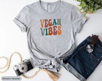 Vegan Vibes Shirt, Powered by Plants, Vegan Lifestyle Shirt, Vegan Diet Shirt, Team Herbivore Shirt, Vegetarian Shirt, Rescue Animals Shirt